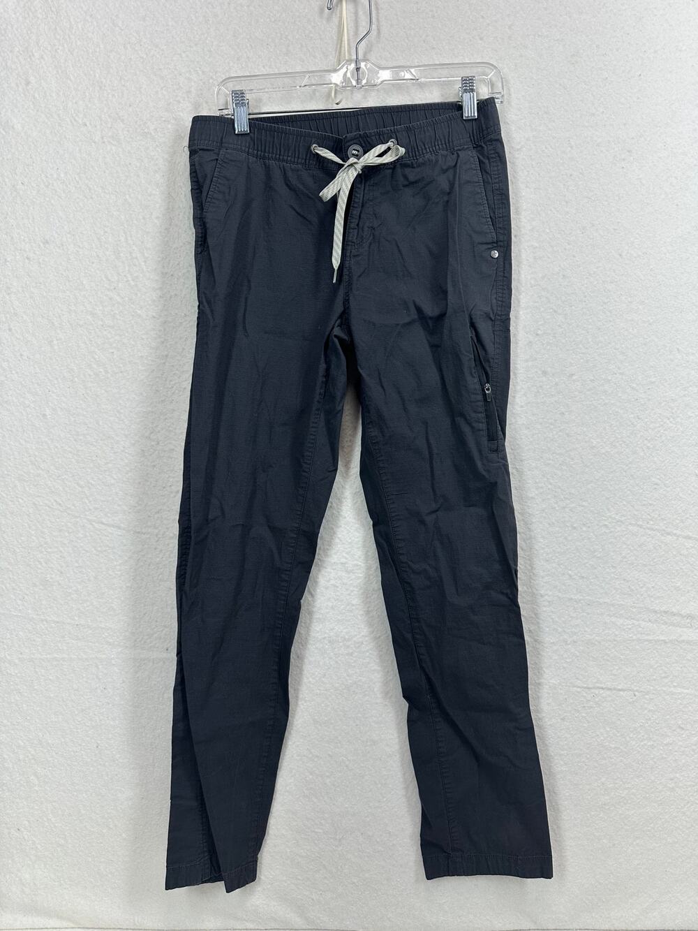 Vuori VW401 Ripstop Pants Women's SZ Small Charcoal Gray Drawstring Tapered Leg